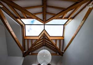 glass ceiling modern property